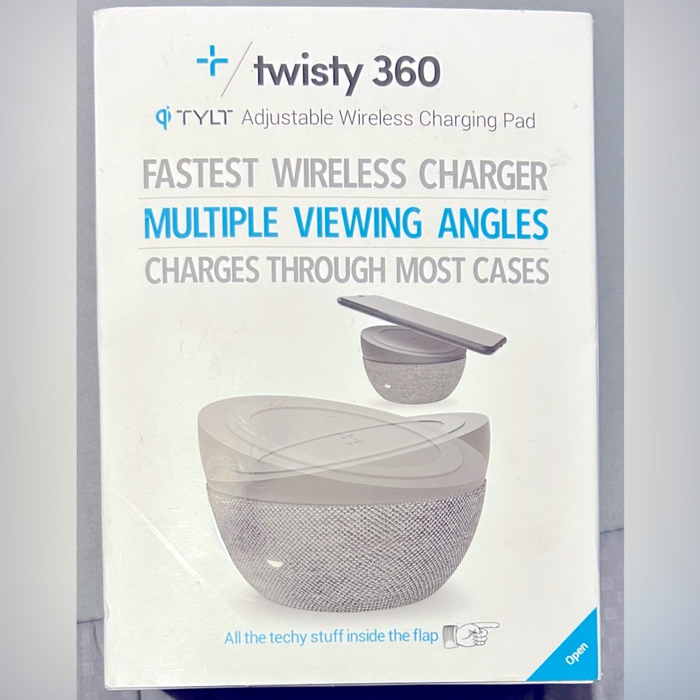 TYLT TWISTY 360 WIRLESS CHARGER - FOR IPHONES AND SAMSUNG DEVICES